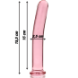 NEBULA SERIES BY IBIZA - MODELL 9 DILDO BOROSILIKATGLAS ROSA 15.5 CM -O- 2.5 CM