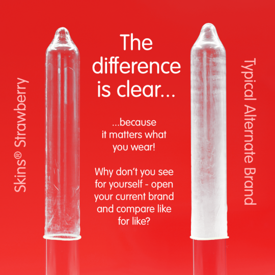 SKINS - ERDBEERE PREMIUM-KONDOME PACKUNG 8