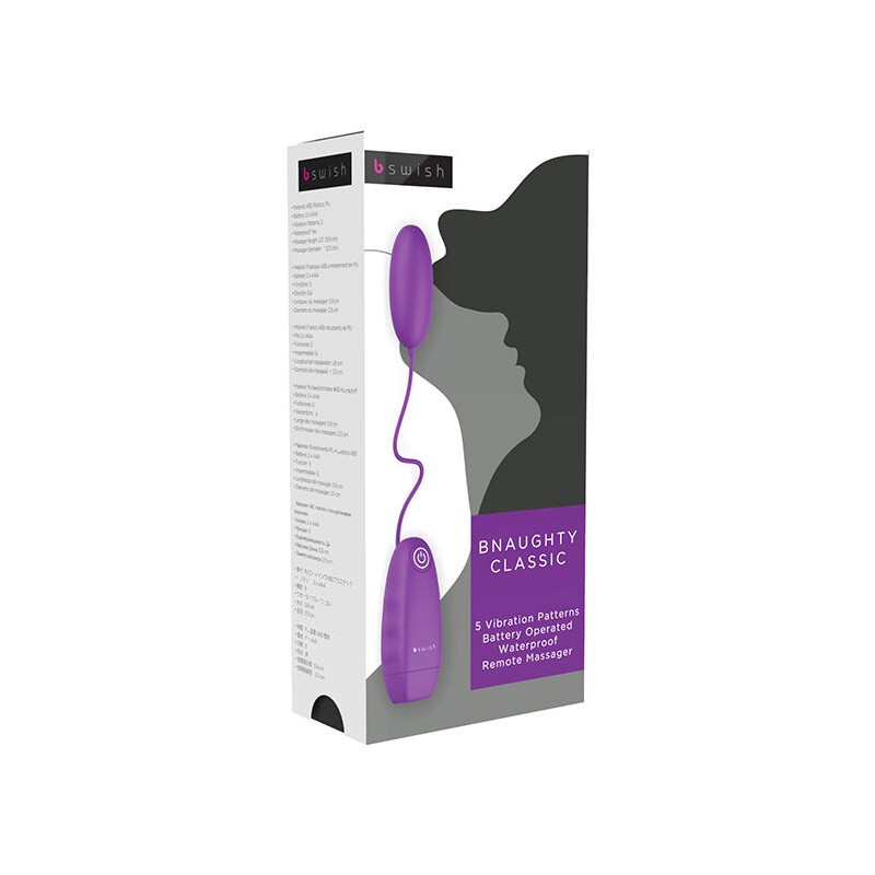 B SWISH - BNAUGHTY CLASSIC VIBRIERBULLET LILA
