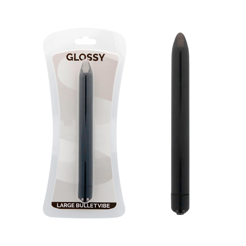 GLOSSY - SCHLANKER VIBRATOR SCHWARZ