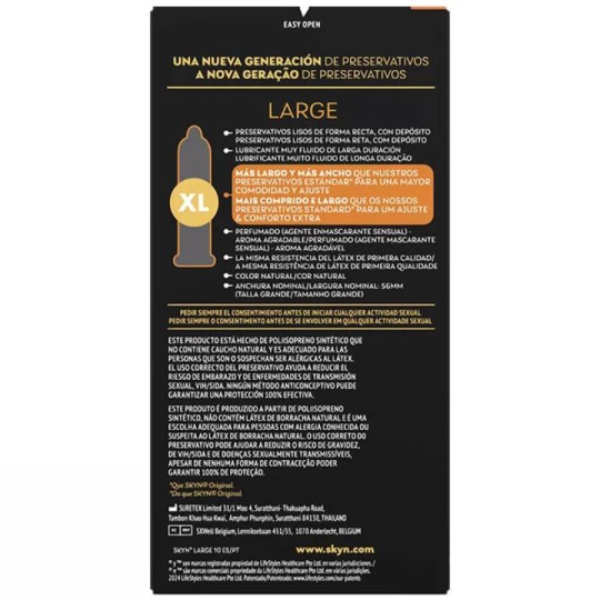 internationalizationtitlevalue lang"de-DE"![CDATA[SKYN - GROSSE EXTRA ANPASSUNGSKONDOME 10 EINHEITEN]]/valuevalue lang"es-ES"![C