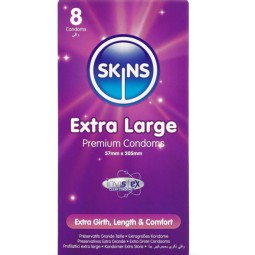 SKINS - EXTRA GROSSE PREMIUM-KONDOME PACKUNG 8