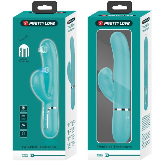 PRETTY LOVE - PERLITA MULTIFUNKTIONS-3-IN-1-G-PUNKT-VIBRATOR AQUA GRÜN PRETTY LOVE - PERLITA MULTIFUNKTIONS-3-IN-1-G-PUNKT-VIBRATOR AQUA GRÜN