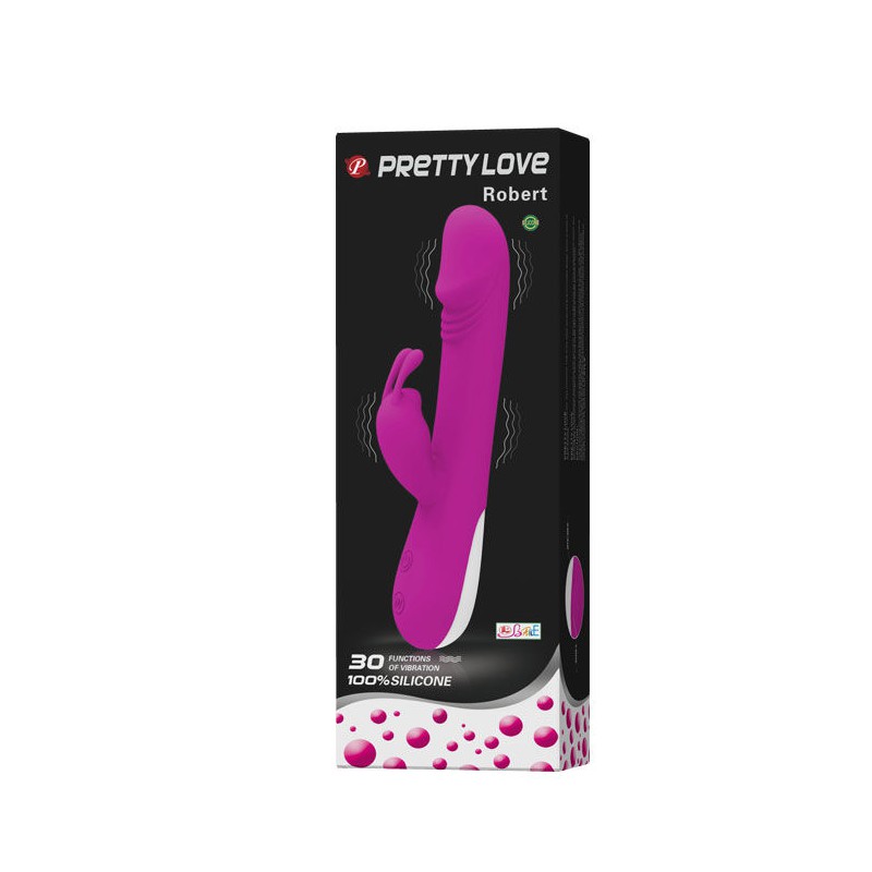 PRETTY LOVE - FLIRTATION ROBERT VIBRATOR MIT KLITORIS-STIMULATOR
