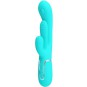 PRETTY LOVE - SHANIA TRIPLE RABBIT MULTIFUNKTIONSVIBRATOR 3 IN 1 BLAU
