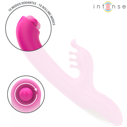 INTENSE - CHRISTINA MULTIFUNKTIONS-RABBIT-VIBRATOR 22,5 CM ROSA