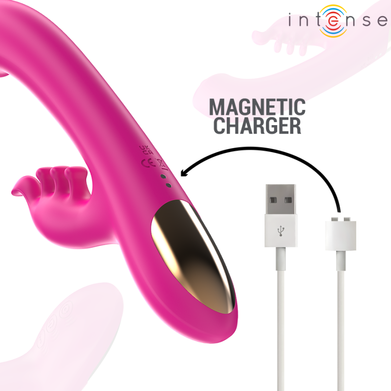 INTENSE - CHRISTINA MULTIFUNKTIONS-RABBIT-VIBRATOR 22,5 CM ROSA