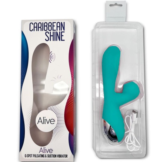 ALIVE - CARIBBEAN SHINE VIBRATOR & SAUGROHR BLAU