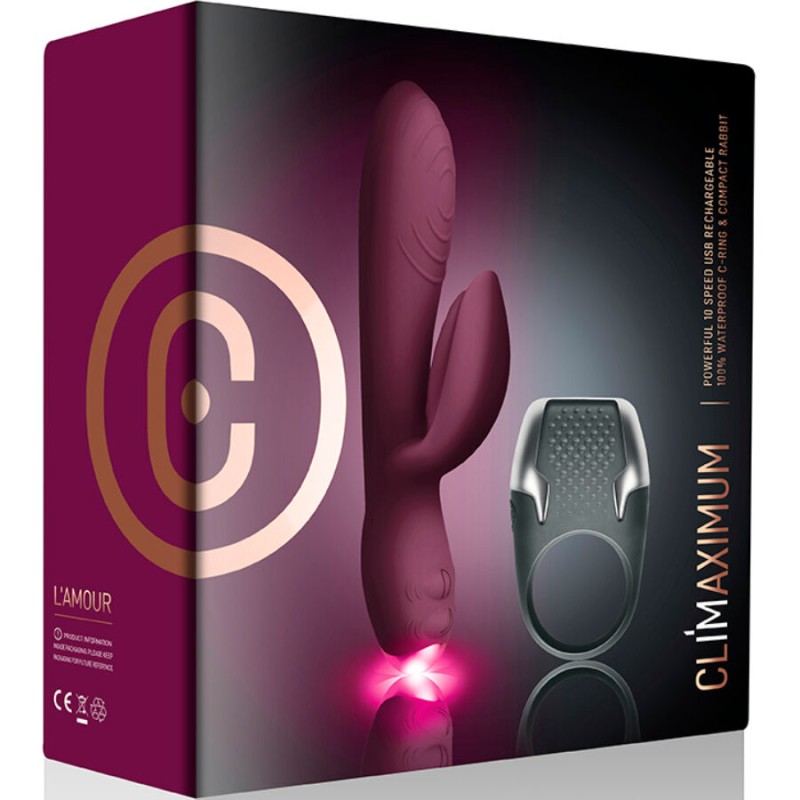 CLIMAXIMUM - LAMOUR KIT RABBIT VIBRATOR + LED-PENISRING