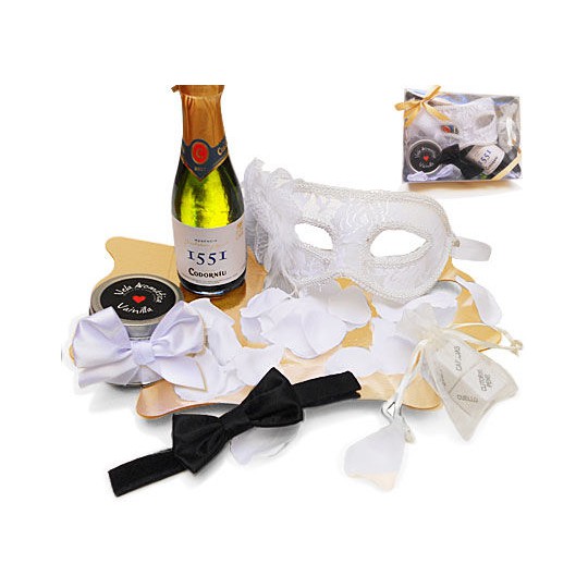 INEDIT - EROTIC KIT WEISSE VENETISCHE MASKE