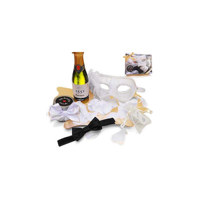 INEDIT - EROTIC KIT WEISSE VENETISCHE MASKE