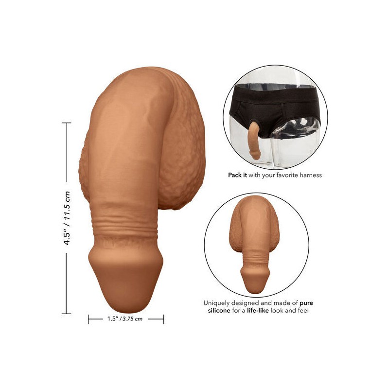 CALEXOTICS - SILIKON-PACKUNG PENIS 12.75 CM KARAMELL