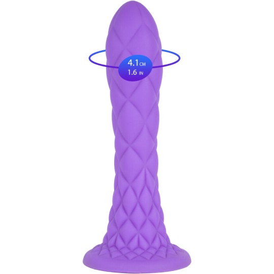 SILEXD - DREAMY DILDO FANTASY FLÜSSIGSILIKON THERMOREAKTIV VIOLETT 18,5 CM