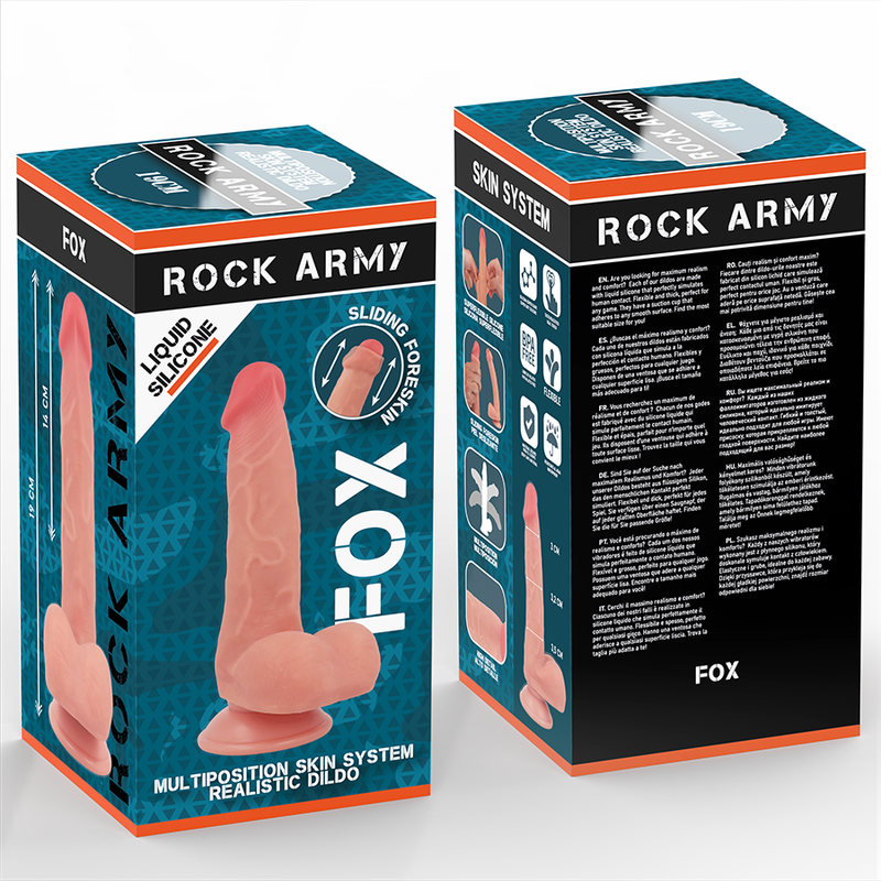 ROCKARMY - FLÜSSIGSILIKONFUCHS 19 CM -O- 3,2 CM