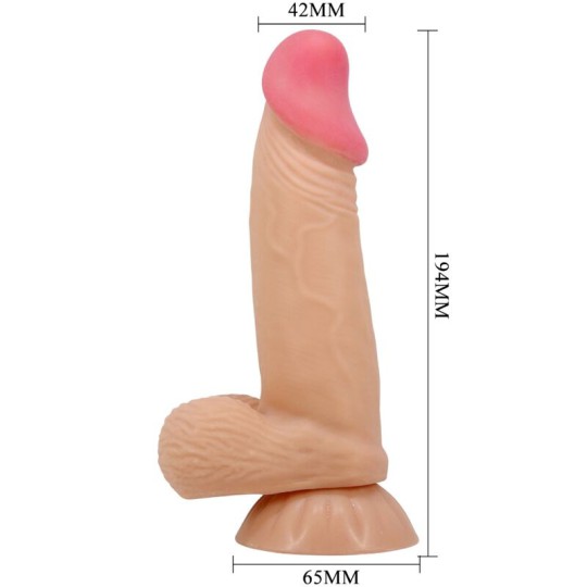 PRETTY LOVE - SLIDING SKIN SERIES REALISTISCHER DILDO MIT SLIDING SKIN SAUGNAPF 19,4 CM PRETTY LOVE - SLIDING SKIN SERIES REALISTISCHER DILDO MIT SLIDING SKIN SAUGNAPF 19,4 CM