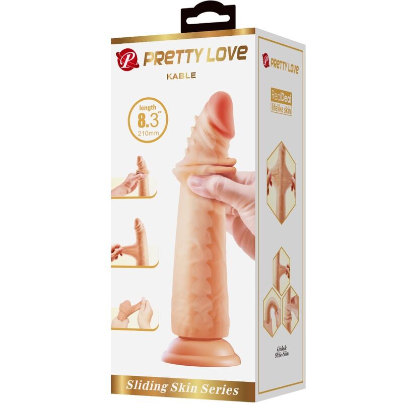 PRETTY LOVE - KABLE SUPER REALISTISCHER PENIS 21 CM FLEISCH