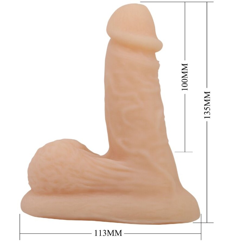 PRETTY LOVE - WILDON ULTRA REALISTISCHER UND ELASTISCHER DILDO 10 CM NATUR