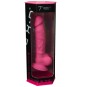 SILEXD - MODELL 1 REALISTISCHER PENIS PREMIUM-SILIKON SILEXPAN FLUORESZIERENDES ROSA 17,5 CM