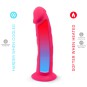 SILEXD - REALISTISCHER PENIS MODELL 2 ROSA + FERNBEDIENUNG LRS 17 CM