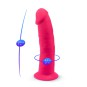 SILEXD - REALISTISCHER PENIS MODELL 2 ROSA + FERNBEDIENUNG LRS 17 CM