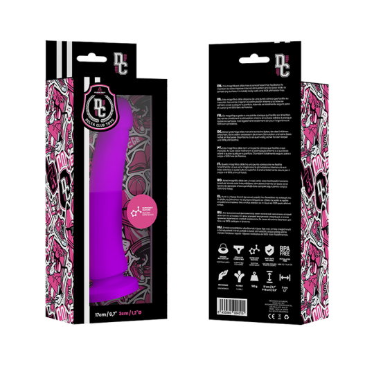 DELTA CLUB - TOYS DONG LILA SILIKON 17 CM -O- 3 CM
