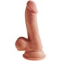 KING COCK - PLUS 3D DILDO MIT EIER 17 CM