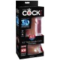 KING COCK - PLUS 3D DILDO MIT EIER 17 CM
