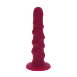 GET REAL - RIBBED DONG 12 CM ROT