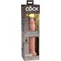 KING COCK - ELITE REALISTISCHER DILDO VIBRATOR & SILIKON FERNBEDIENUNG 23 CM